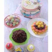 캐릭터 탑케익N 수수랑 꿀경컵콤보 (상차림11호)[첫 생일파티는 호텔돌상으로? 이젠, 거품없는가격으로 돌잔치전문 패키지로 소규모돌잔치를 즐겁게!] ※백일, 돌상구매시 퀵&소화물배송 권장!