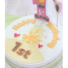 우리아이 생일날N 해피버스데이 첫돌 궁전떡케익