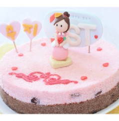 우리아이 생일날N 미소천사 공주의 예쁜떡케익
