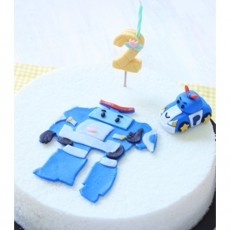 우리아이 생일날N 변신로보카 폴짱떡케익