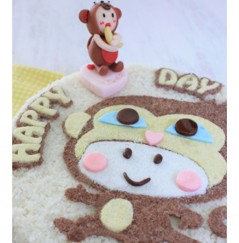 우리아이 생일날N 탄생케익 (원숭이띠)[나만의 선택! 생일파티N 캐릭터 피규어가 덤인ㅋ 탄생축하 커스텀 케이크]