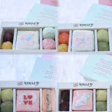 맛있는 미니3구 답례떡(4종) 결혼,백일,돌,생일,생신,이사,조문 [최소주문 20개] 2200원~