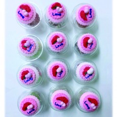 특별한날을 더욱 특별하게! 행사 맞춤디자인으로 변경가능! [카네이션 커스텀컵떡] (기본수량 30개)