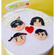 아빠는 좋겠다! 우리가 가족이라서!ㅋ 우리가족 건강까지 생각한 케이크 [ 패밀리 떡케이크 ]